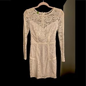 Bebe White Lace Cocktail Dress